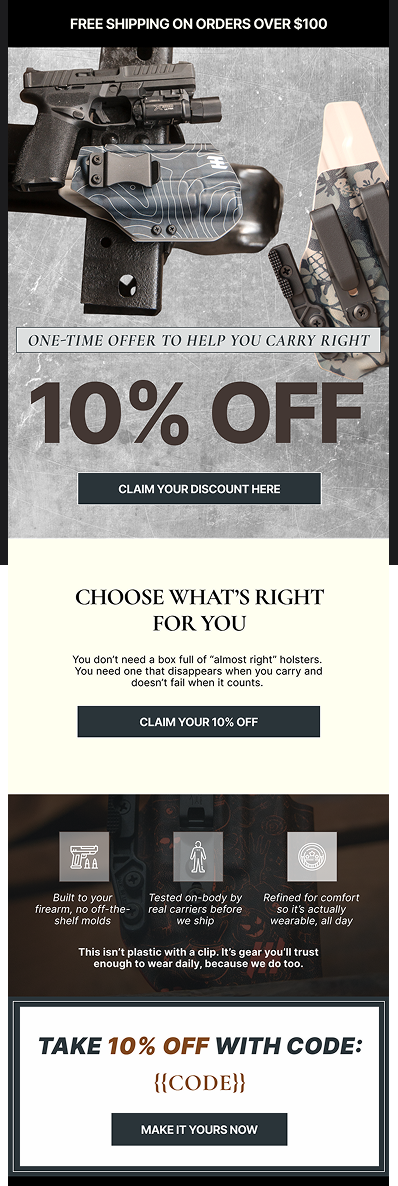 10% Off Tactical Gear